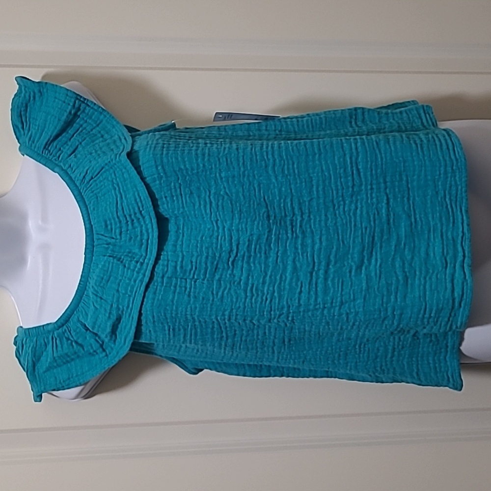 Off shoulder Woven Ruffle